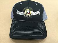 Black Trucker Grey Mesh Hat